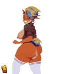  1girl ass barrybbeesly big_ass big_breasts bubble_ass bubble_butt crash_(series) crash_bandicoot_(series) crash_bandicoot_4:_it&#039;s_about_time erect_nipples female_focus female_only furry furry_only hourglass_figure jacket mohawk orange_fur pinup pinup_pose pirate_tawna pose posing seductive seductive_look seductive_smile sexy sexy_ass sexy_body sexy_breasts sexy_pose sideboob sleeves_rolled_up tawna_bandicoot tawna_bandicoot_(crash_4) wide_hips 