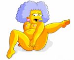  barefoot feet selma_bouvier tagme the_simpsons toes white_background yellow_skin 