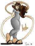  feline furry long_tail original original_character sheela_(artist) solo 