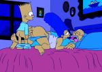 anal ass bart_simpson bed bent_over child hand_on_ass homer_simpson incest marge_simpson mother&#039;s_duty mother_and_son pants_down pussy shota shotacon the_simpsons