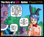  beerus breasts bulma_briefs comic dragon_ball dragon_ball_super fear imminent_sex patreon super_melons text 