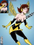 2012 avengers breasts janet_van_dyne karmagik marvel sneeze the_avengers:_earth&#039;s_mightiest_heroes the_wasp wardrobe_malfunction