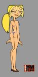 ass big_breasts bikini blond_hair blonde_hair bridgette_(tdi) cartoon_network green_eyes hourglass_figure light-skinned_female long_blonde_hair long_hair looking_back mfrost solo surfer_girl thick_ass thick_legs thick_thighs total_drama_island