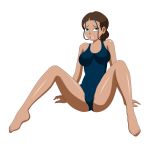  1girl avatar:_the_last_airbender blackangel014 breasts dark_skin female_only katara one-piece_swimsuit pervyangel school_swimsuit 