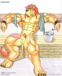  braford0005_(artist) feline furry justin male sauna 