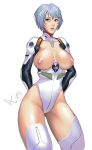  1girl breasts female neon_genesis_evangelion nipples rei_ayanami 