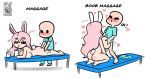  1girl bunny_girl happy_sex heart huge_ass huge_breasts massage meme paizuri 