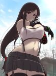  1girl 1girl 1girl big_breasts clothed_female female_focus female_only final_fantasy final_fantasy_vii high_res nipples solo_female solo_focus tagme thighhigh_boots tifa_lockhart video_game_character video_game_franchise yukimi 