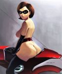 2019 ass boots bottomless breasts gloves helen_parr mask nipples no_bra no_panties the_incredibles thighs topless wazu-san 