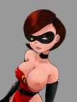  bodysuit breast gloves helen_parr leotard mask nipple one_breast_out the_incredibles 