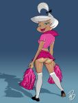  ass bottomless cheerleader judy_jetson no_panties stockings the_jetsons thighs 