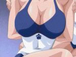  bible_black big_breasts bouncing_breasts breasts gif hands_behind_back nonogusa_miyuki swimsuit undressing 