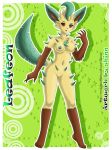  breasts female leafeon nude pokemon pokã©mon pussy solo tail 