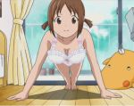  animated bra breasts brown_eyes brown_hair gif hinako hinako_(issho_ni_training) issho_ni_training issho_ni_training:_training_sex_with_hinako jiggle lingerie panties push-ups training_sex_with_hinako twin_tails workout 