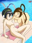  avatar:_the_last_airbender bbmbbf big_breasts breasts female/female female_only nipples nude palcomix palcomix_vip pool poolside small_breasts toph_bei_fong ty_lee yuri 