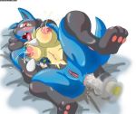  anal animal_ears anus ass barefoot big_breasts blush breasts cry dildo feet furry lactation lucario masturbation milk nipples open_mouth pawpads paws pokemon pussy solo spread_legs tail tears toes 