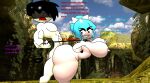  abs angry artist_request bad_suarez_(zexperience) big_ass big_breasts black_hair blue_hair cheating cheating_girlfriend collar cuckold heart-shaped_pupils hispanic humiliation jungle muscular_male original_characters pink_nipples red_eyes smile spanish_text srjuancho_(hispanic_youtuber) srta_catana_(hispanic_youtuber) text traced unseen_male white_skin youtube youtuber youtuber_boy youtuber_girl 