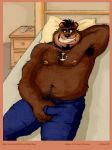  armpits bear chubby furry grabbing_penis hairy hairy_armpit jerbear_(rthur) jeremy_quiroga_(rthur) looking_at_viewer male original original_character rthur rthur_(artist) solo 
