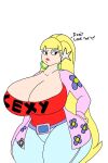 aged_up alternate_costume big_breasts big_hips dialogue disney dumptruck_ass gravity_falls huge_breasts huge_hips metalpipe55_(artist) pacifica_northwest thicc thick_ass thick_thighs yellow_hair