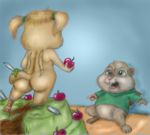  alvin_and_the_chipmunks ass cake chipettes chipmunk eleanor_miller funimal_(artist) furry tail theodore_seville 