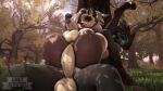  admanart animated anthro balls breasts canid canine demon duo furry futanari genitals helluva_boss intersex intersex/male loona_(helluva_boss) male mammal penetration penis sound vivienne_medrano vivzmind webm 