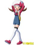1girl breasts brown_eyes brown_hair creatures_(company) female_only female_protagonist_(pokemon_ss) full_body game_freak humans_of_pokemon kotone_(pokemon) lyra_(pokemon) nintendo pokemon pokemon_(game) pokemon_heartgold_and_soulsilver solo_female songokukai