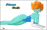  blue_skin breasts dragon_ball_z marvelous_mark princess_snake swimsuit 