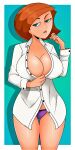  ann_possible big_breasts kim_possible labcoat panties thighs 
