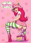  anal_insertion anus ass cake dress epic food freckles from_behind funny green_eyes high_heels looking_back nail_polish o_o open_mouth pantyhose pink_hair pussy red_hair smile squatting stockings striped striped_legwear striped_socks torn_clothes torn_pantyhose upskirt what wtf 