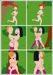  american_dad battle bra cfnf clothed_female_nude_female comic female/female female_butt_nudity female_frontal_nudity female_nudity female_only forest foster&#039;s_home_for_imaginary_friends frankie_foster girl_running_topless grass hayley_smith panties pussy_juice rick_and_morty running sexfight sexfightfun stockings summer_smith tribadism wet_panties wet_pussy wrestling yuri 