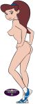 1girl bare_ass completely_nude female_only full_body gagala kim_possible laurie_(kim_possible) naked_shoes nude phillipthe2 shoes_on shoes_only side_view teen