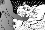  animal_crossing anthro bed bianca_(animal_crossing) breasts cat cervix feline furry interspecies monochrome pussy sex tvma tvma_(artist) vaginal_penetration whitney_(animal_crossing) x-ray 