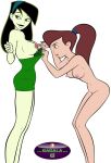  2_girls exposed_breasts gagala kim_possible laurie_(kim_possible) phillipthe2 shego yuri 