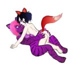 2girls animal_ears female multiple_girls original original_character original_characters sasuke-kyun tail yuri