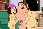 bonnie_swanson breasts family_guy joe_swanson meg_griffin nude puffy_pussy red_anus uso_(artist)