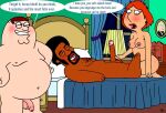 breasts cuckold cuckquean erect_penis family_guy handjob imminent_sex interracial jerome_washington lois_griffin peter_griffin puffy_pussy uso_(artist)