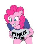  1girl anthro big_breasts breasts friendship_is_magic mega_milk my_little_pony pinkie_pie shirt short_shorts titty_monster 