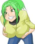  artist_request character_request green_hair huge_breasts mega_milk titty_monster 
