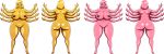 ale-mangekyo areolae ass big_ass big_breasts breasts brittany_(pikmin) commission eight_arms female gold_eyes gold_hair gold_skin milf multiple_arms nipples nude pikmin pikmin_3 pink_eyes pink_hair pink_skin pussy
