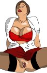 1girl big_breasts bitch breasts comic exhibitionism housewife huge_breasts isabelle_(boudartmoreau) isabelle_(isabelle_cartoons_truestory_toons) isabelle_cartoons_truestory_toons pussy sex slut