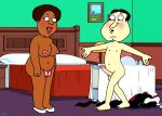 breasts cheating_wife family_guy glenn_quagmire interracial loretta_brown nude puffy_pussy uso_(artist)