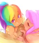  1girl doxy female fluttershy friendship_is_magic humanized my_little_pony orgasm rainbow_dash 