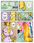 bart_simpson big_breasts blue_hair boob_squeeze breasts cartoon_milf comic fan_comic group_sex hair hexamous huge_breasts lactation marge_simpson mother&#039;s_duty mother_&amp;_son nsfw nurse_juggs_(oc) porn professor_frink simpsincest the_simpsons whoa_look_at_those_magumbos yellow_skin