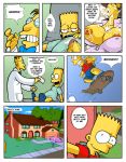 bart_simpson big_breasts blue_hair boob_squeeze breasts cartoon_milf comic fan_comic group_sex hair hexamous huge_breasts lactation marge_simpson mother&#039;s_duty mother_&amp;_son nsfw nurse_juggs_(oc) porn professor_frink simpsincest teeth text the_simpsons whoa_look_at_those_magumbos yellow_skin