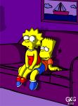 ass bart_simpson gkg incest lisa_simpson no_panties reverse_cowgirl the_simpsons yellow_skin 