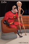  bra comics-toons disney karbo mirage_(the_incredibles) mr._incredible panties pixar sitting stockings the_incredibles 