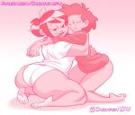  1girl 2023 2_girls amphibia asian_female barefoot bbw bedroom_eyes big_ass big_ass chickpea crossover curvy dark-skinned_female disney disney_channel fat_ass feet female_only gradient_background huge_ass huge_ass hugging looking_at_viewer massive_ass milf monochrome mrs._boonchuy oum_boonchuy pink_background pink_theme ponytail pursed_lips sharon_mcgee short_hair simple_background smile soles straight_hair the_ghost_and_molly_mcgee toes voluptuous wedding_ring 
