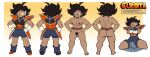 1girl 2022 arms_crossed black_hair boots breasts brown_nipples bulge bulge_through_clothing character_sheet chickpea clothed_female colored completely_nude cowgirl_position curbita dark-skinned_female dragon_ball dragon_ball_oc dragon_ball_xenoverse english_text fang female_saiyan femdom gloves hands_on_hips high_resolution looking_at_partner nipples nude nude_female original_character pubic_hair red-tinted_eyewear saiyan saiyan_armor saiyan_tail scouter shortstack smile text tinted_eyewear tomboy trembling turnaround uncensored