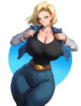  1girl alternate_version_available android_18 dragon_ball tagme 