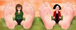  2_girls barefoot big_feet daria daria_morgendorffer foot_fetish foot_focus jane_lane kosmicfu soles toes 
